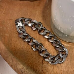 EUC Men’s Bold Silver Chain Bracelet